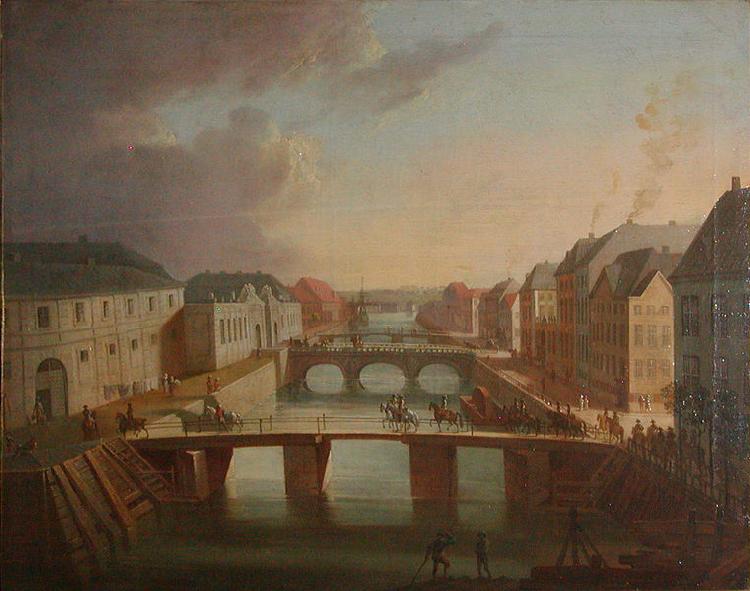 Christian August Lorentzen Parti af Frederiksholms Kanal oil painting image